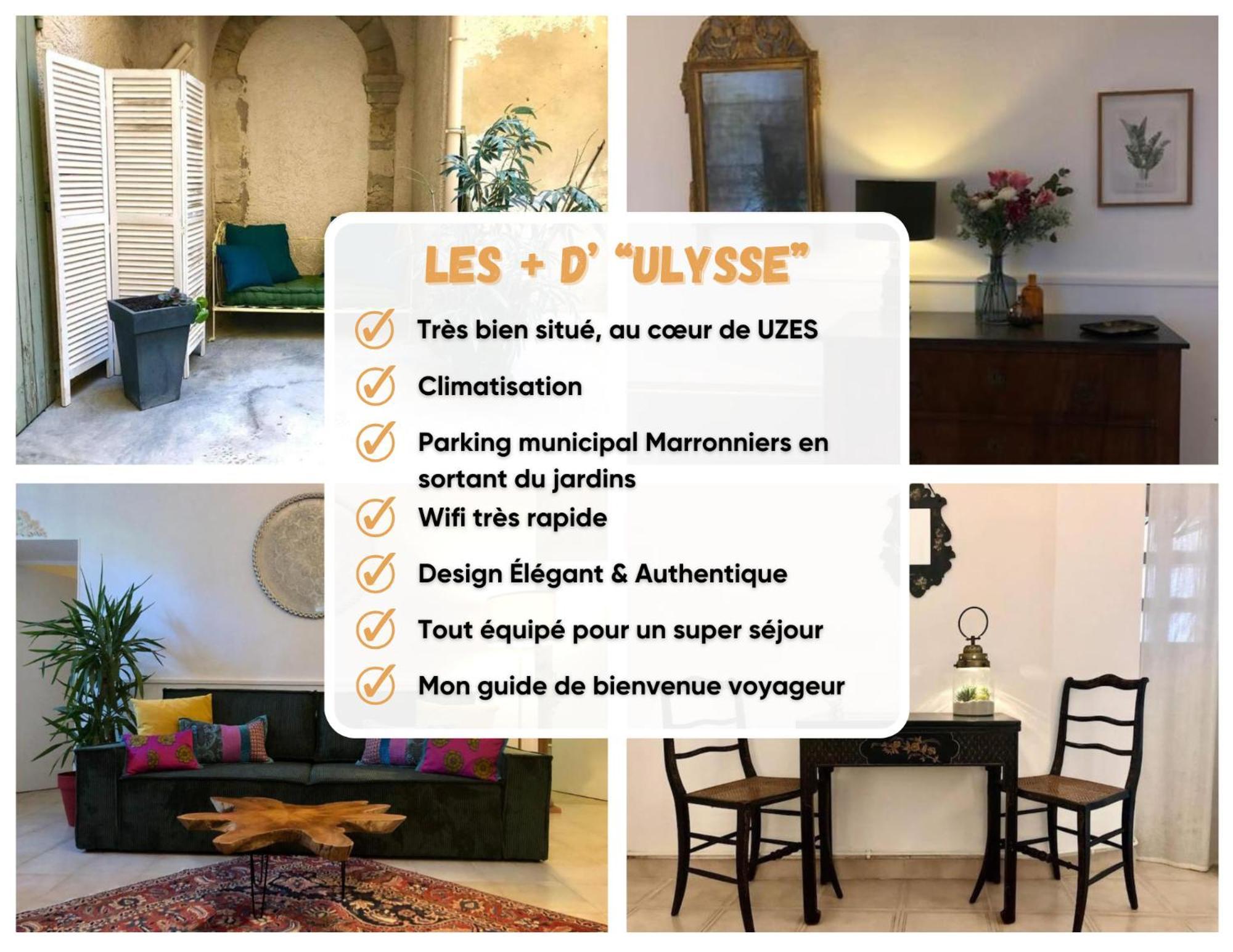 Ulysse, Appartement Spacieux Au Centre Historique D'Uzes En Rez-De-Chaussee Avec Exterieur, Proche Parking Des Marroniers Ngoại thất bức ảnh